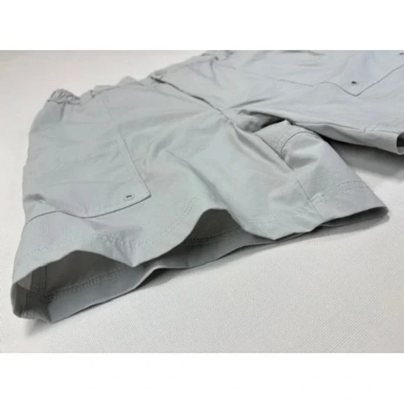 Coast Shore Men's Nylon Blend Gray Shorts Size Small Elastic Waist - Picture 4 of 16